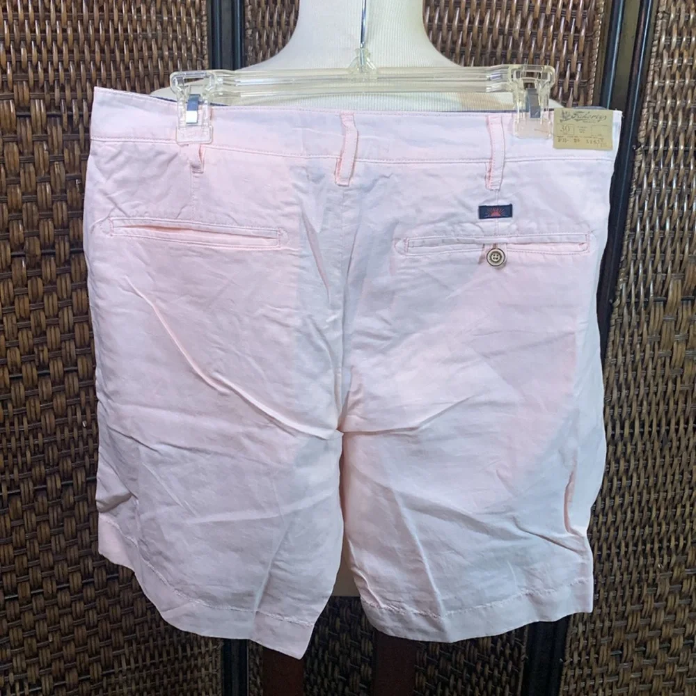 NWT Faherty Malibu Short in Summer Pink Linen & Cotton Blend Shorts Size 30